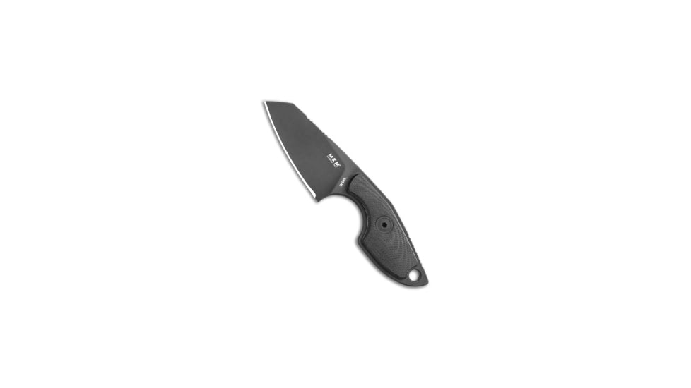 Mkm MKM Voxnaes Mikro 2 Fixed Blade Knife Black G-10 2" Black, Black, Bohler M390, adult, BHQ-117254