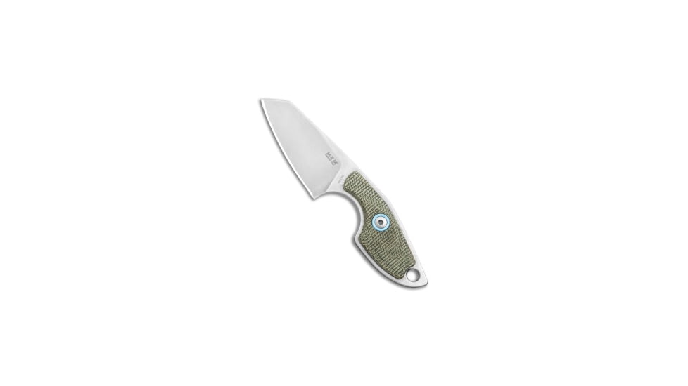 Mkm MKM Voxnaes Mikro 2 Fixed Blade Knife Green Canvas Micarta 2" SW MR02-GC, Green, Bohler M390, adult, BHQ-121219