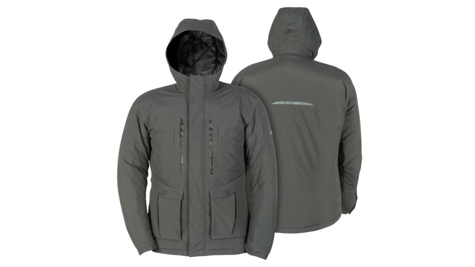 Mobile Warming 12V Heated Pinnacle Waterproof Parka Jacket - Womens, Thyme, Large, MWWJ13270420