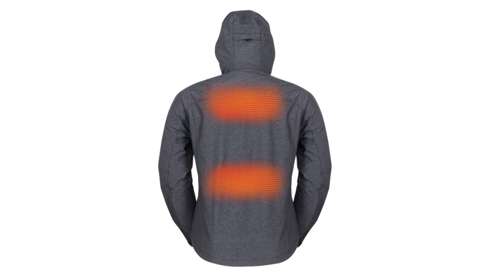 Mobile Warming 7.4V Heated Adventure Waterproof Jacket - Mens, Heather Gray, Small, MWMJ10220220
