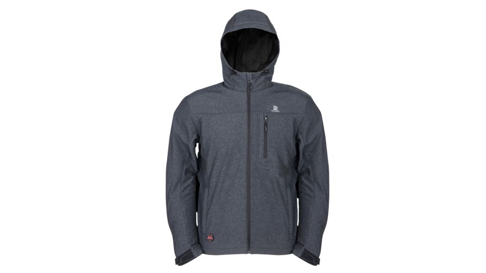 Mobile Warming 7.4V Heated Adventure Waterproof Jacket - Mens, Heather Gray, Small, MWMJ10220220