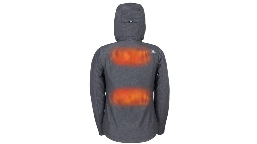 Mobile Warming 7.4V Heated Adventure Waterproof Jacket - Womens, Heather Gray, Extra Small, MWWJ10220120