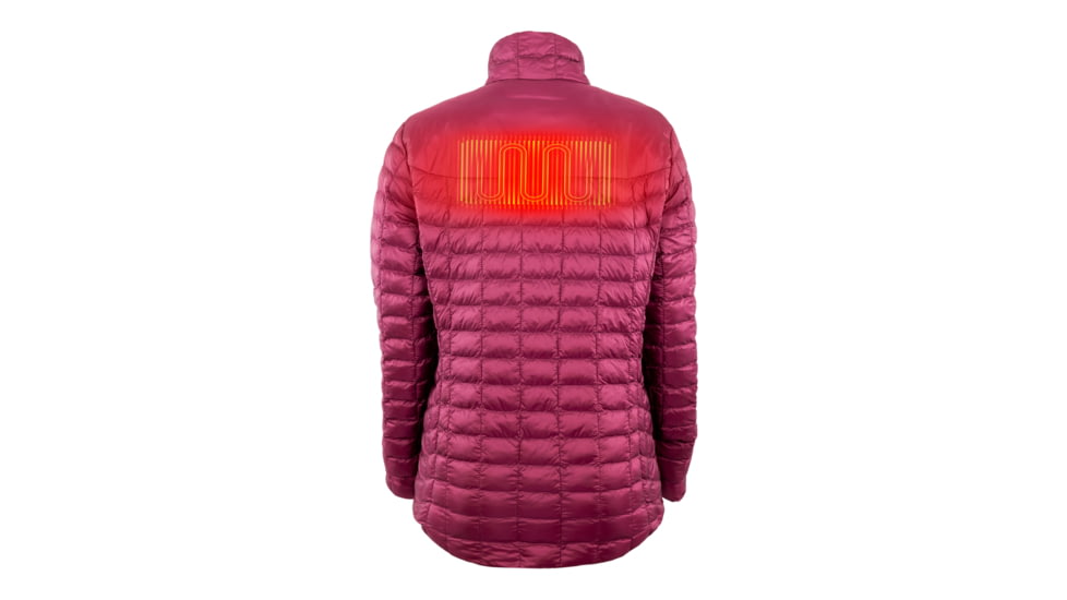 Mobile Warming 7.4V Heated Back Country Jacket - Womens, Burgundy, Medium, MWWJ04310320