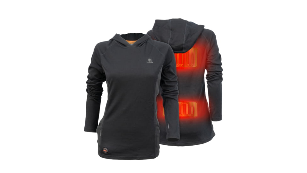Mobile Warming 7.4V Heated Merino Baselayer Shirt - Womens, Black, Medium, MWWT14010321