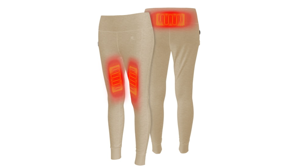 Mobile Warming 7.4V Heated Thermick Baselayer Pant - Womens, Tan, Medium, MWWP20180321