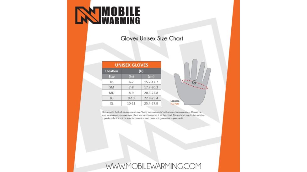Mobile Warming Blizzard Heated Glove, Black, 2XL, MWG19M05-01-06