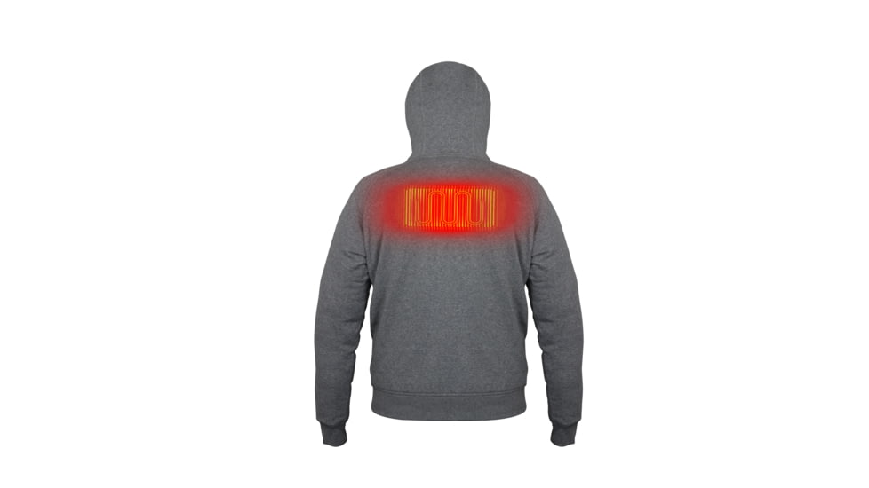 Mobile Warming Phase Heated 7.4 Hoodie Sweatshirt - Womens, Gray, Extra Small, MWJ19M08-22-03