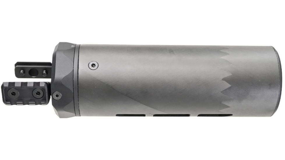 MODTAC M-RAC XL Suppressor Shield, Sig Sauer MCX Virtus &amp; Spear -LT Rail Type, Natural/Clear Coat Carbon Fiber, 6.0in, 18B-022-SPLT-6-N