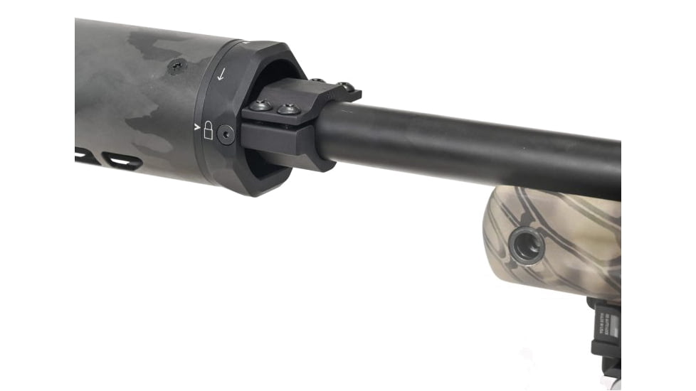MODTAC Precision Rifle Suppressor Shield, .750in Barrel Diameter, Natural/Clear Coat Carbon Fiber, 6.0in, 18B-018-750-6-N