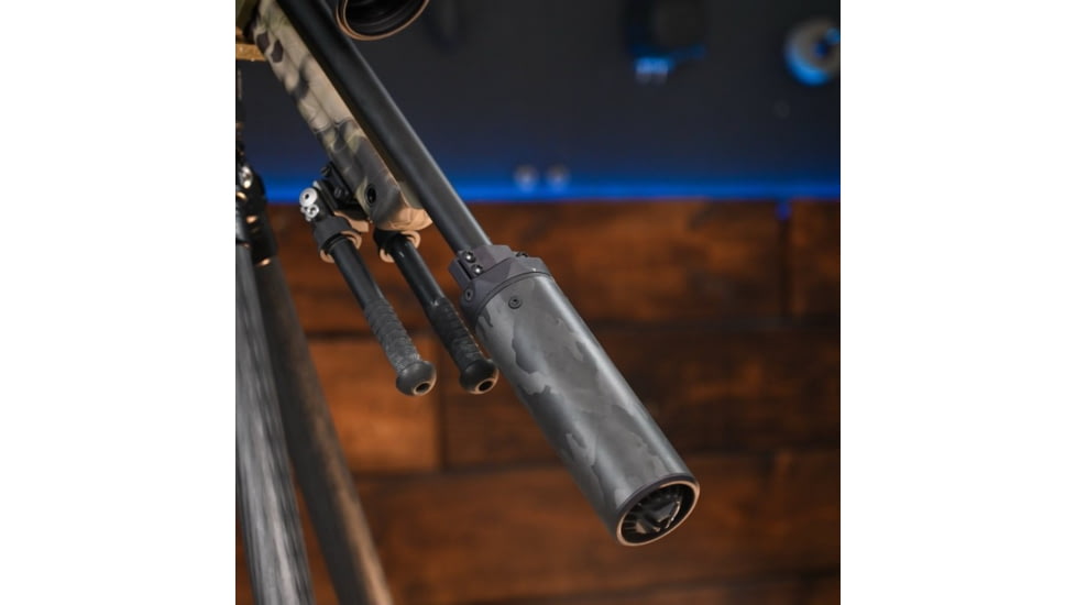MODTAC Precision Rifle Suppressor Shield, .750in Barrel Diameter, Natural/Clear Coat Carbon Fiber, 6.0in, 18B-018-750-6-N