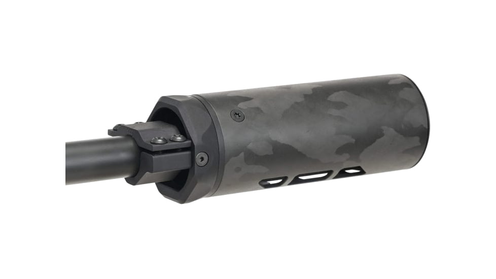 MODTAC Precision Rifle Suppressor Shield, .750in Barrel Diameter, Natural/Clear Coat Carbon Fiber, 6.0in, 18B-018-750-6-N