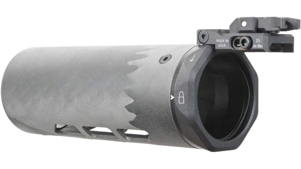 MODTAC U-RAC XL Suppressor Shield, Natural/Clear Coat Carbon Fiber, 6.0in, 18B-017-AR15-6-N