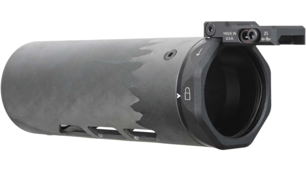 MODTAC U-RAC XL Suppressor Shield, Natural/Clear Coat Carbon Fiber, 6.0in, 18B-017-AR15-6-N