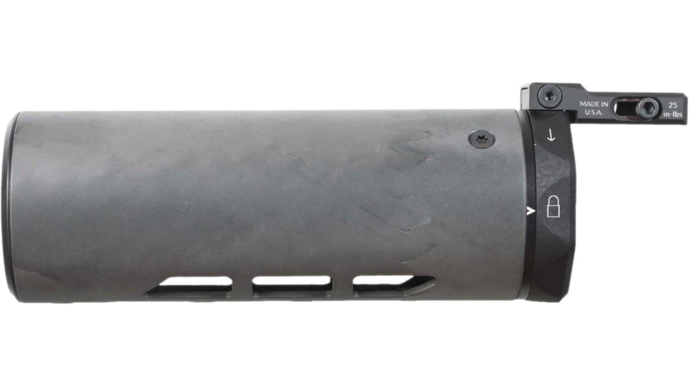MODTAC U-RAC XL Suppressor Shield, Natural/Clear Coat Carbon Fiber, 6.0in, 18B-017-AR15-6-N