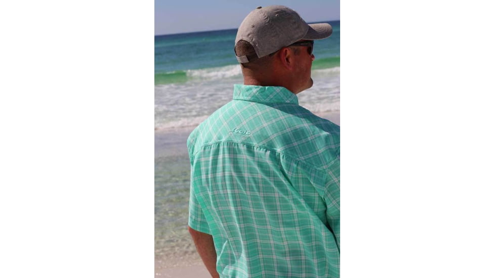Mojo Sportswear Company Coastal Plaid Shirt Short Sleeve - Mens, Skiff Green, 4XL, SKGGR - XXXXL - CPLS SS