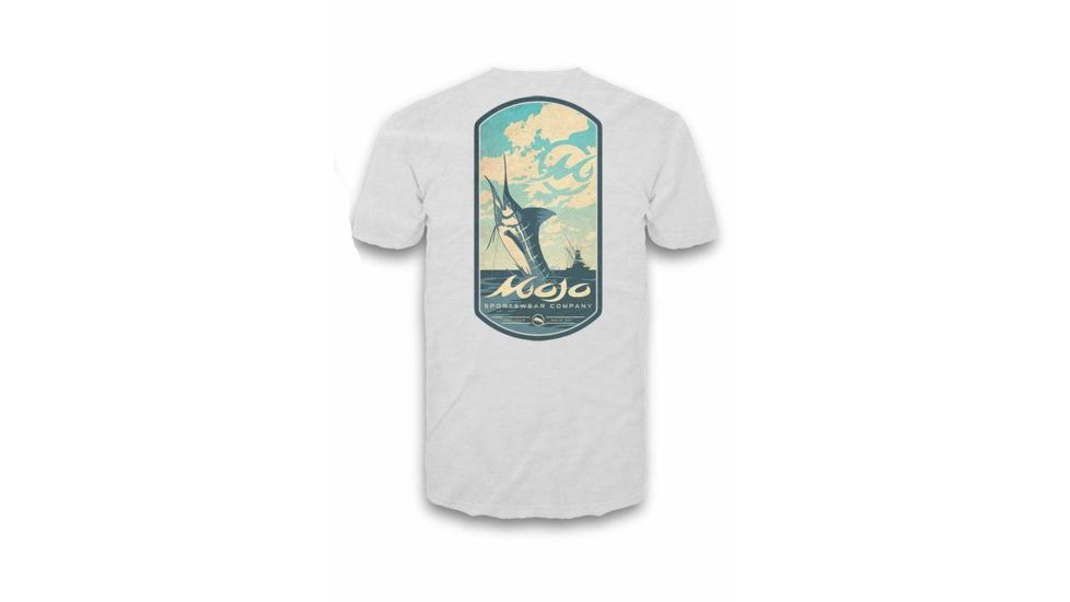 Mojo Sportswear Company Horizon Catch Tee - Mens, White Caps, 2XL White Caps - 2XL - Mojo Horizon Catch Tee