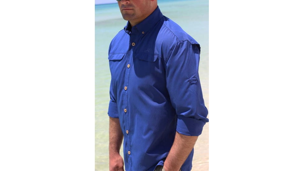 Mojo Sportswear Company Mr. Big Performance Vented Shirt Long Sleeve - Mens, Nautical Navy, 2XL, NTCN - XXL - MBPRFVS