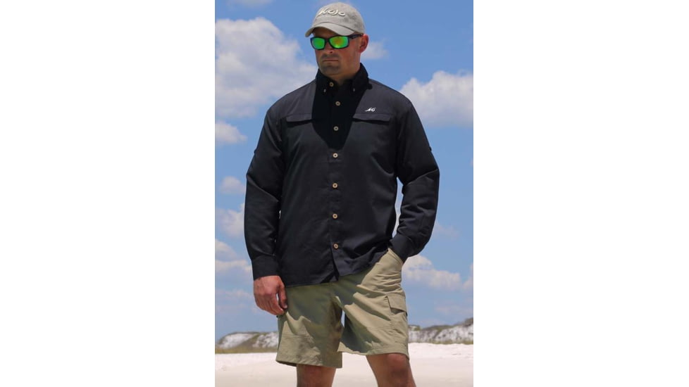 Mojo Sportswear Company Mr. Big Performance Vented Shirt Long Sleeve - Mens, Octopus Ink, 4XL, OCTIN - XXXXL - MBPRFVS