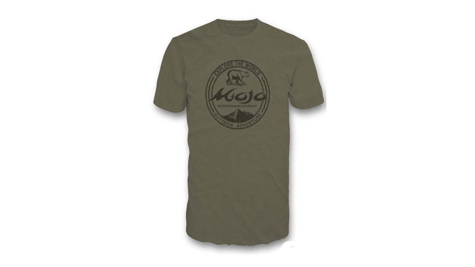 Mojo Sportswear Company Outdoor Adventure Short Sleeve T - Shirt - Mens, Oyster, Medium, Oyster - M - MSOAT