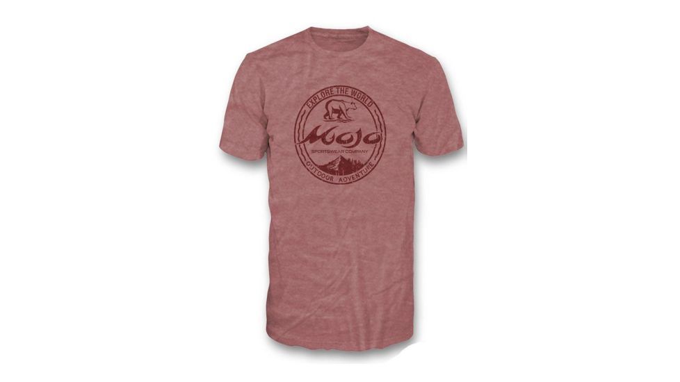 Mojo Sportswear Company Outdoor Adventure Short Sleeve T - Shirt - Mens, Redfish, Extra Small, Redfish - XS - MSOAT