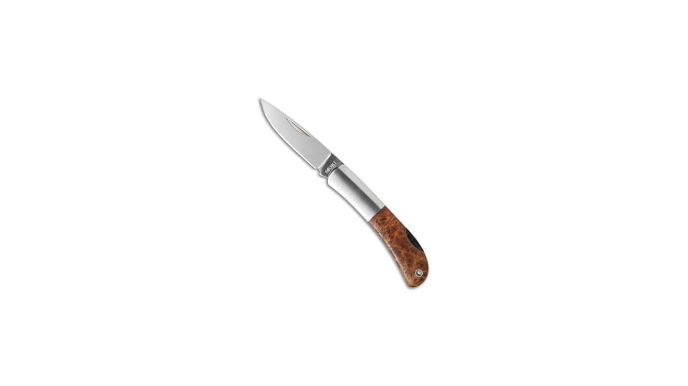 Moki Moki Knives Meek Lockback Knife Quince Wood 2" Satin MK102J, Wood, AUS-8, adult, BHQ-31009