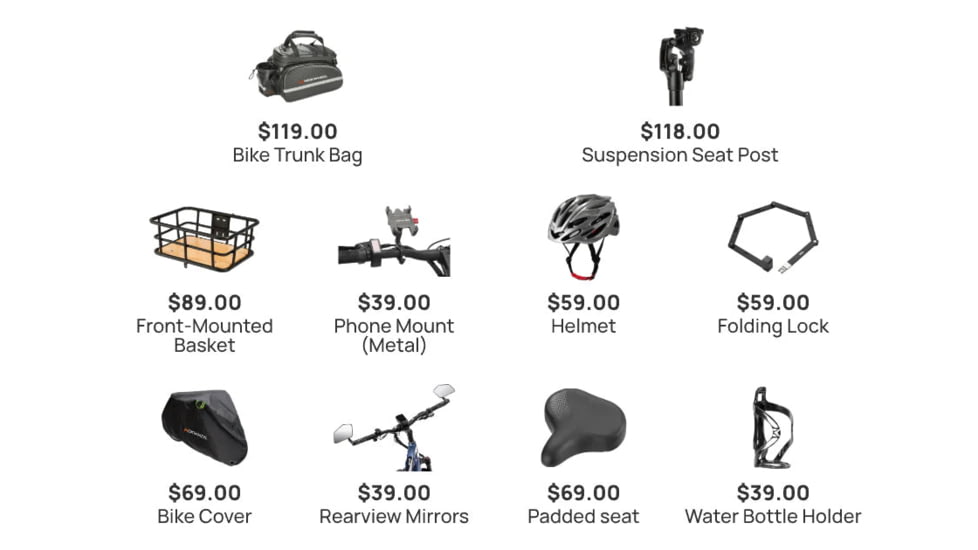 Mokwheel Bikes Deluxe Accessory Pack, M000PJBFNEWD