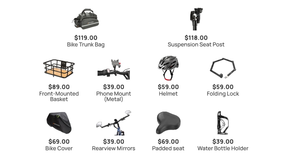 Mokwheel Bikes Deluxe Accessory Pack, M000PJBFPDGP