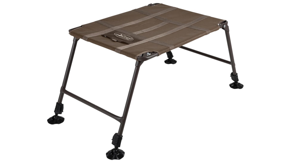 Higdon Outdoors MOmarsh Final Stand Dog Platform w/Tent Stakes, Adjustable Legs, 18 to 34 in Height, Mesh Bottom, Weight-limit 150 Pounds, 34025