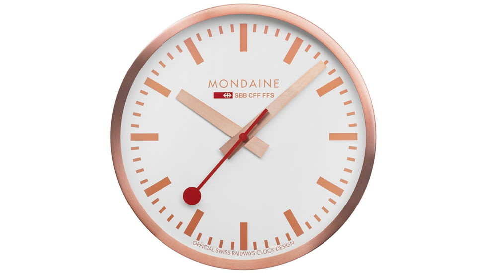 Mondaine Wall Clock, Cooper, 25cm, A990.CLOCK.18SBK