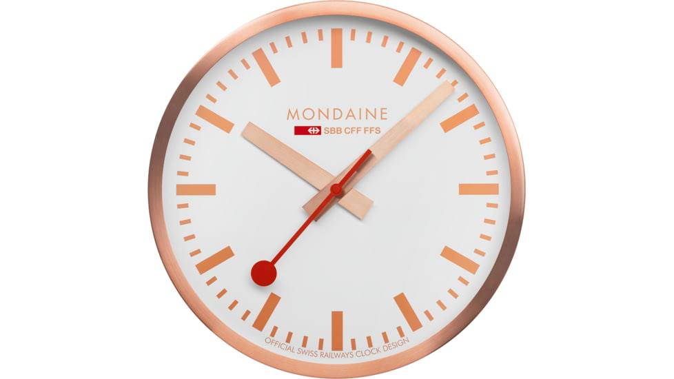 Mondaine Wall Kitchen Clock, Cooper, 40cm, A995.CLOCK.17SBK