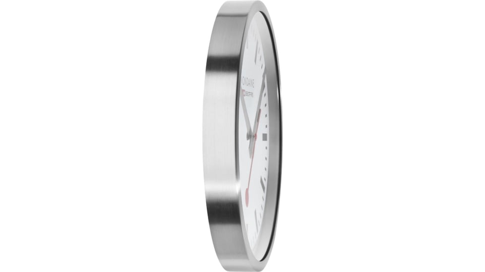 Mondaine Wall Kitchen Clock, Silver, 40cm, A995.CLOCK.17SBV