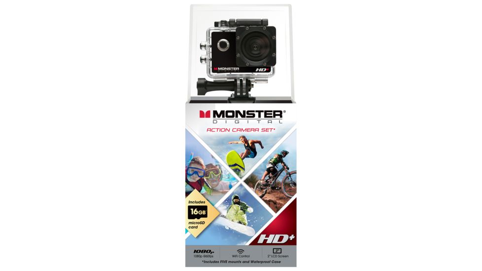 Monster Digital Vision HD Plus, Action Sports Camera, 1080p, 8888