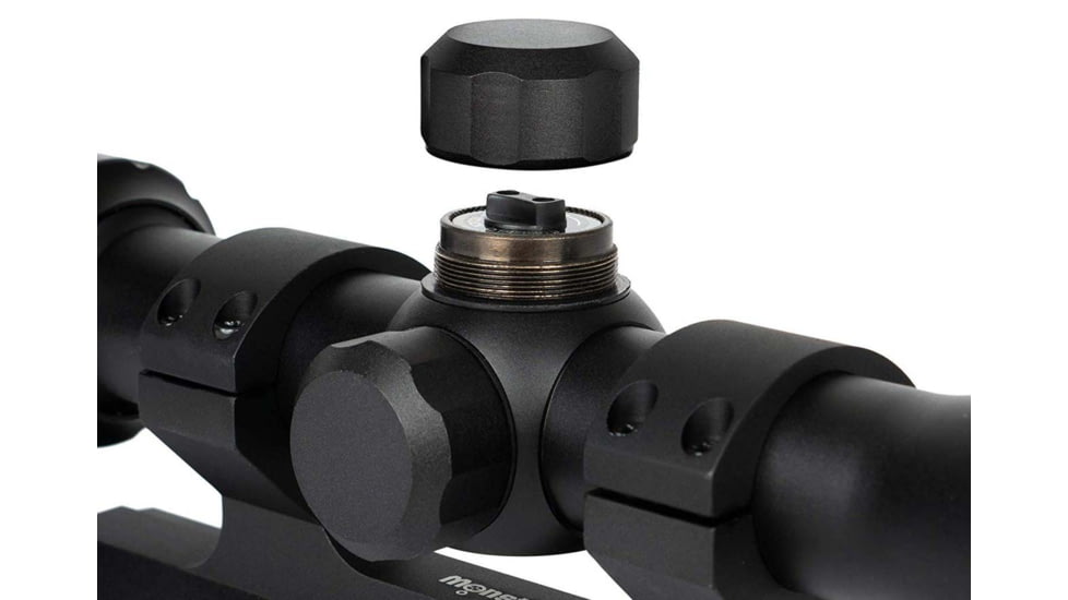 Monstrum 3-9x40 AO Rifle Scope with Parallax Adjustment and Offset Scope Mount, Black, S3940-AO-B