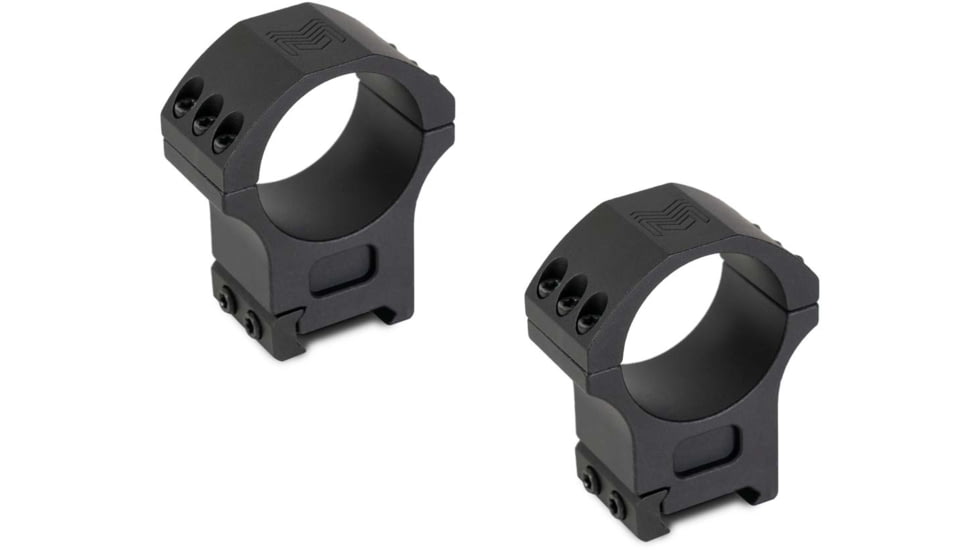 Monstrum 34mm Precision Picatinny V2 Scope Rings, 1.2 in, Black, SR-34-P120