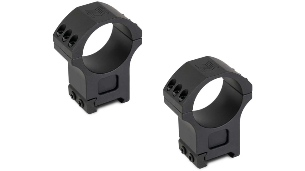 Monstrum 34mm Precision Picatinny V2 Scope Rings, 1.4 in, Black, SR-34-P140