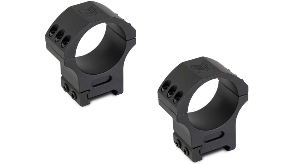 Monstrum 34mm Precision Picatinny V2 Scope Rings, 1 in, Black, SR-34-P100