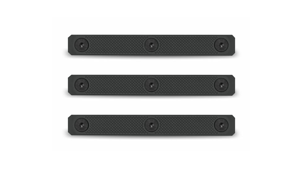 Monstrum 5 in Rail Panels - 3 PC M-LOK, Black, 3 in, RCM10-B