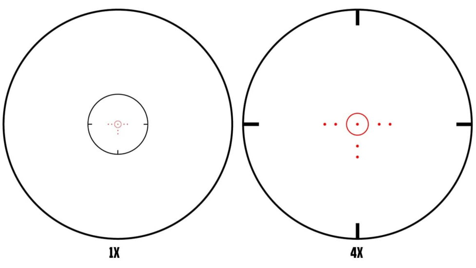 Monstrum Alpha Series 1-4x24 First Focal Plane FFP Rifle Scope with MOA Reticle, Black, GA1424-BLK