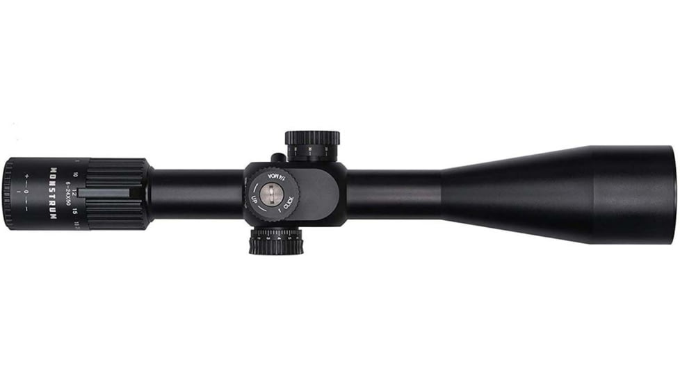 Monstrum Alpha Series 6-24x50 First Focal Plane FFP Rifle Scope with MOA Reticle, Black, GA62450-BLK