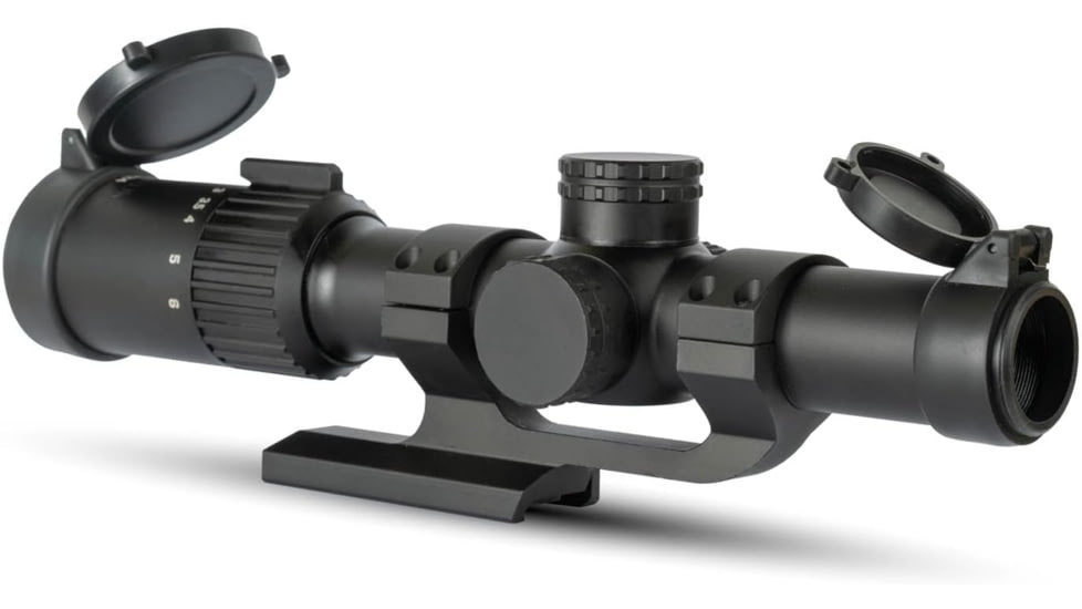 Monstrum Banshee 1-6x24mm LPVO 30mm Tube Rifle Scope w/ Offset Scope Mount, Second Focal Plane