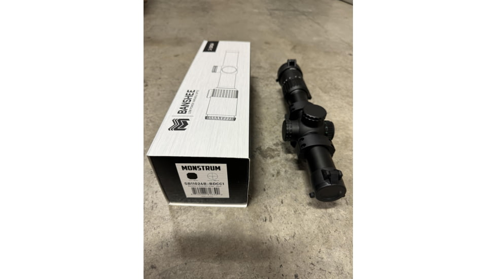 Monstrum Banshee ED 1-10x24mm LPVO 30mm Rifle Scope w/Offset Scope Mount, Second Focal Plane