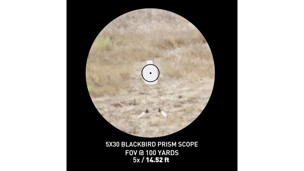 Monstrum Blackbird 5x30mm Prism Scope, Black, PB530-B
