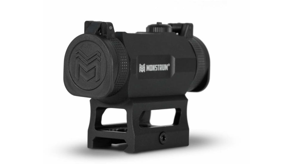 Monstrum Flip-Up Lens Cap Set for 1x20mm Red Dot Sight, Black, RDF20-B
