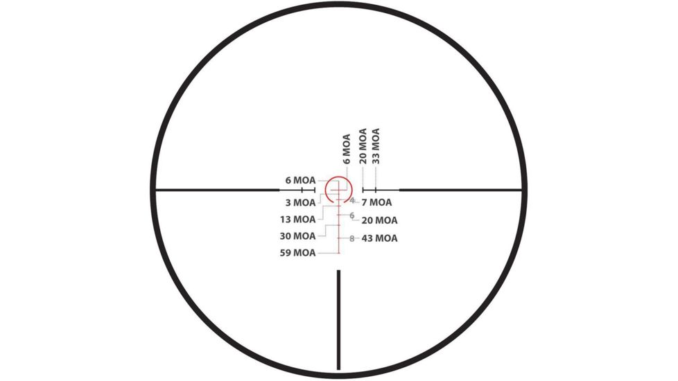 Monstrum G2 1-6x24mm Rifle Scope, 30mm Tube, FFP, Illuminated Rangefinder Reticle, Adjustable Objective, Black, G2-BFFPS1624-R
