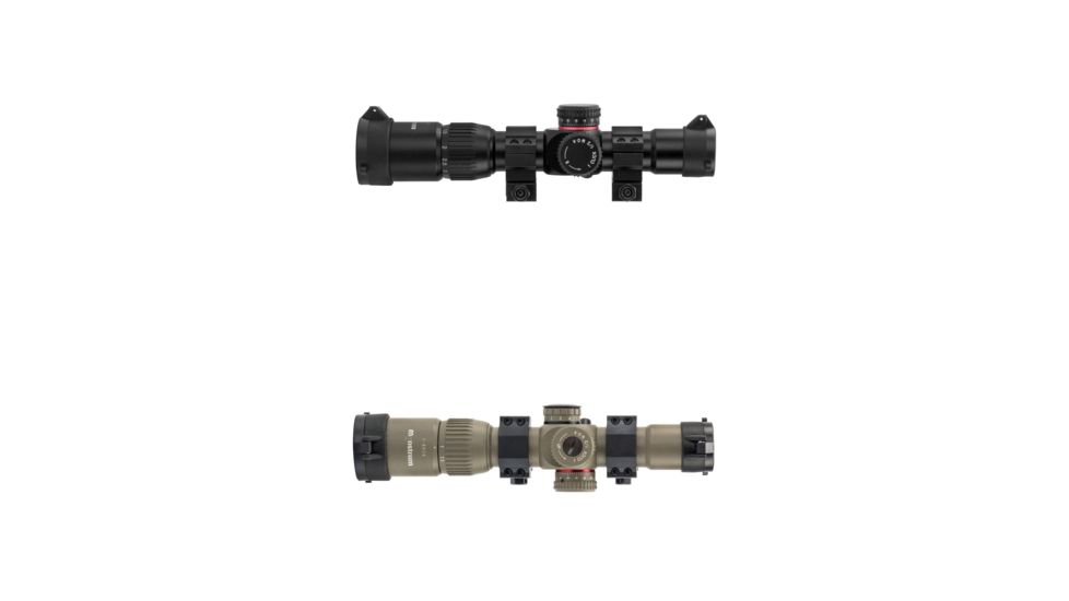 Monstrum G2 1-4x24mm Rifle Scope, Black, Flat Dark Earth