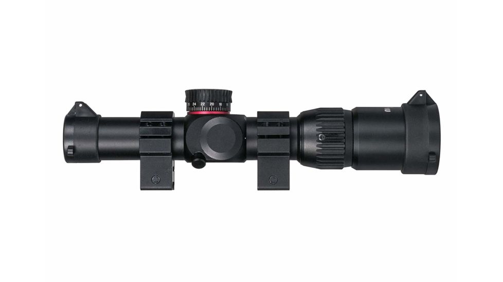 Monstrum G2 1-6x24mm Rifle Scope, 30mm Tube, FFP, Illuminated Rangefinder Reticle, Adjustable Objective, Black G2-BFFPS1624-R