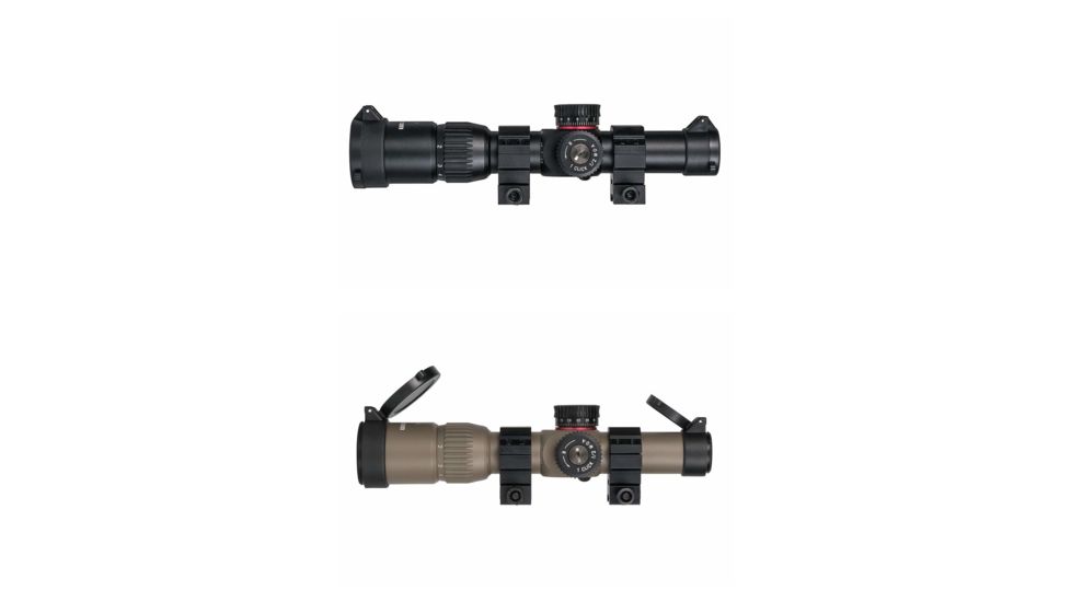 Monstrum G2 1-6x24mm Rifle Scope, Black, Flat Dark Earth