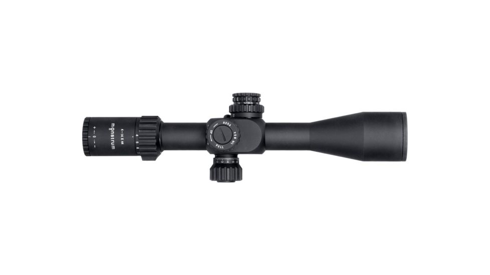 Monstrum G3 4-14x44mm Rifle Scope, 30mm Tube, FFP, Illuminated MOA Reticle, Adjustable Objective, Black G3-FFPS41444-R-BLK