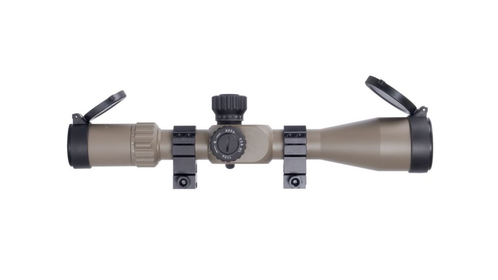 Monstrum G3 4-14x44mm Rifle Scope, 30mm Tube, FFP, Illuminated MOA Reticle, Adjustable Objective, Flat Dark Earth G3-FFPS41444-R-FDE