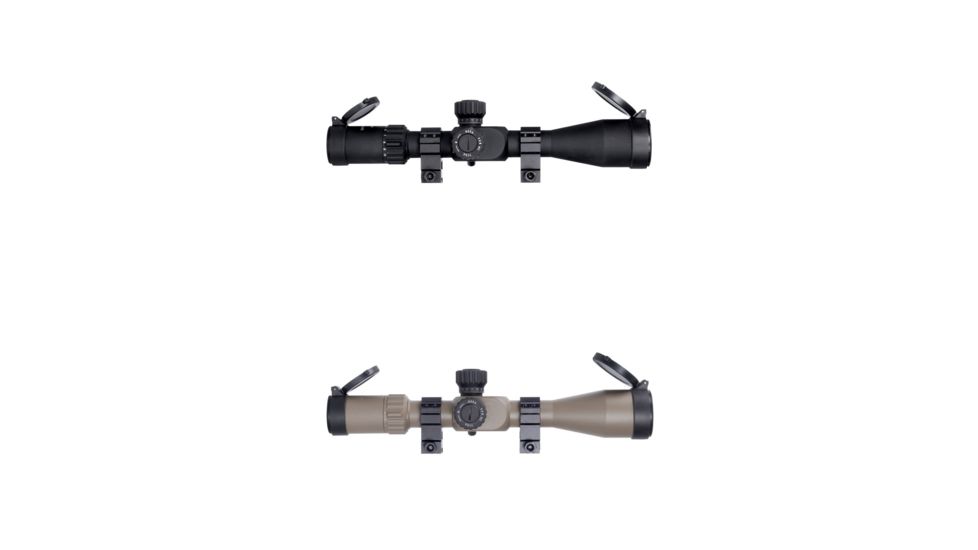 Monstrum G3 4-14x44mm Rifle Scope, Black, Flat Dark Earth